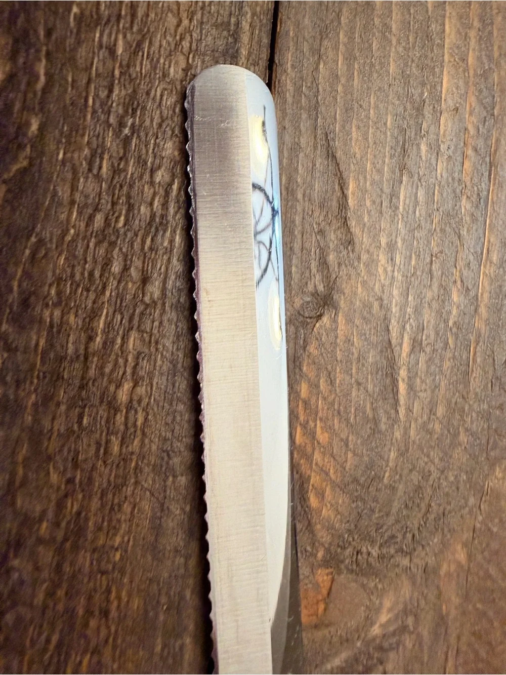 Vintage CUTCO 1724 Slicer / Serrated Bread Knife Pearl White Handle replacement